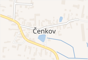 Čenkov v obci Malšice - mapa části obce