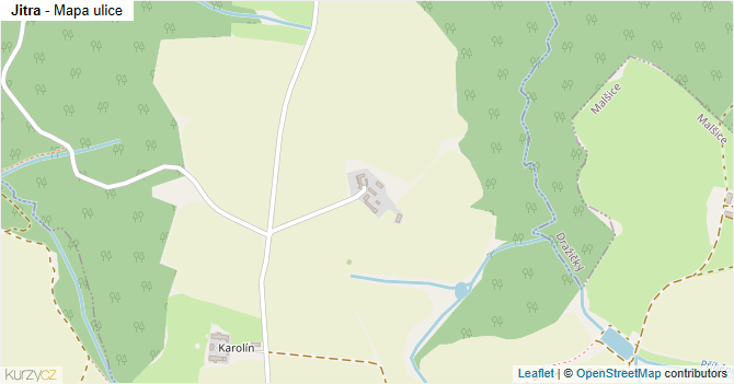 Jitra - mapa ulice