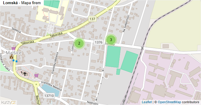 Lomská - mapa firem