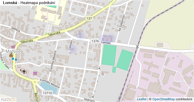 Lomská - mapa podnikání