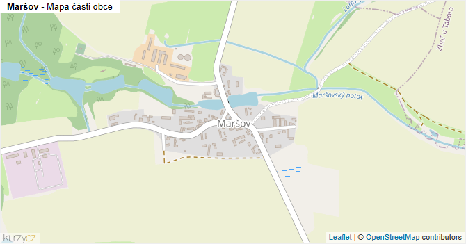 Maršov - mapa části obce