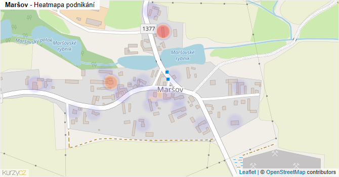 Maršov - mapa podnikání