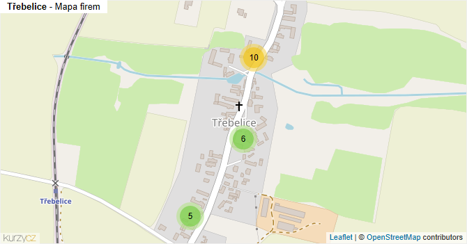 Třebelice - mapa firem