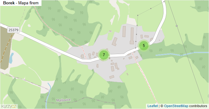 Borek - mapa firem