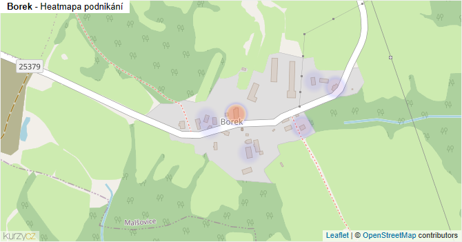Borek - mapa podnikání