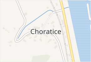 Choratice v obci Malšovice - mapa části obce