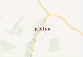 Hliněná v obci Malšovice - mapa části obce