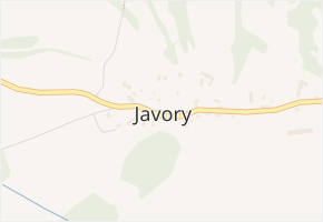 Javory v obci Malšovice - mapa části obce