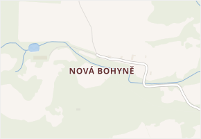 Nová Bohyně v obci Malšovice - mapa části obce
