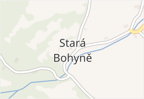 Stará Bohyně v obci Malšovice - mapa části obce