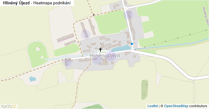 Hliněný Újezd - mapa podnikání