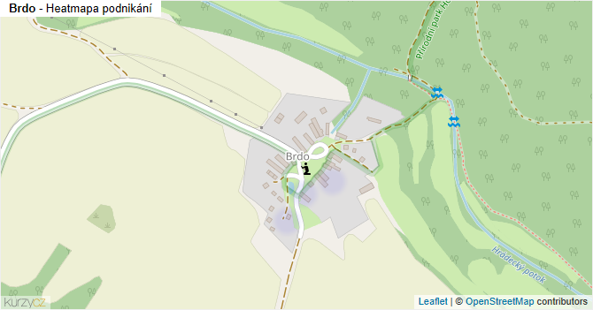Brdo - mapa podnikání