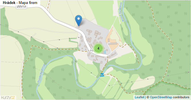 Hrádek - mapa firem