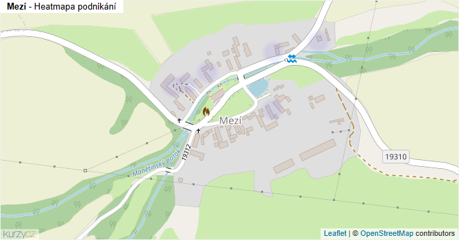 Mezí - mapa podnikání