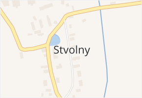 Stvolny v obci Manětín - mapa části obce