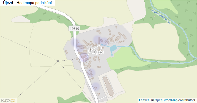 Újezd - mapa podnikání