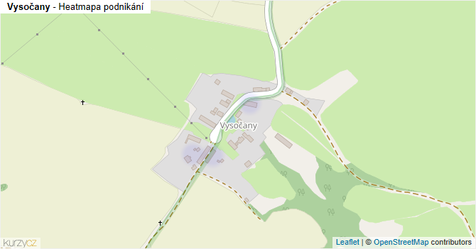Vysočany - mapa podnikání