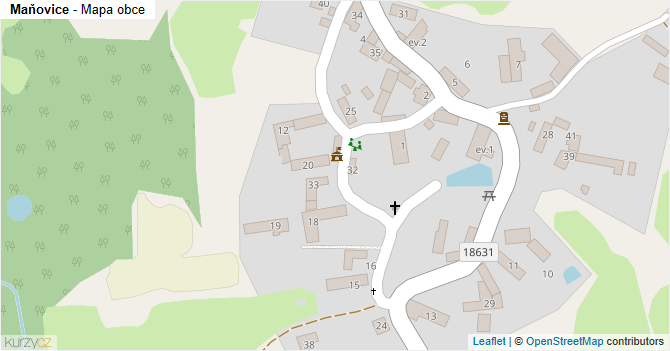 Maňovice - mapa obce