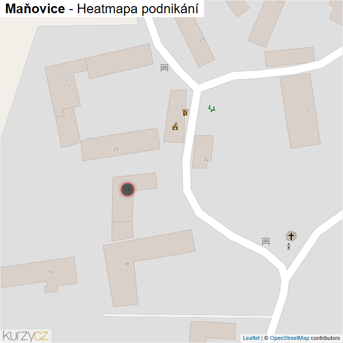 Mapa Maňovice - Firmy v obci.