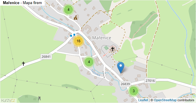 Mařenice - mapa firem