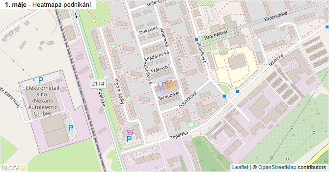 1. máje - mapa podnikání