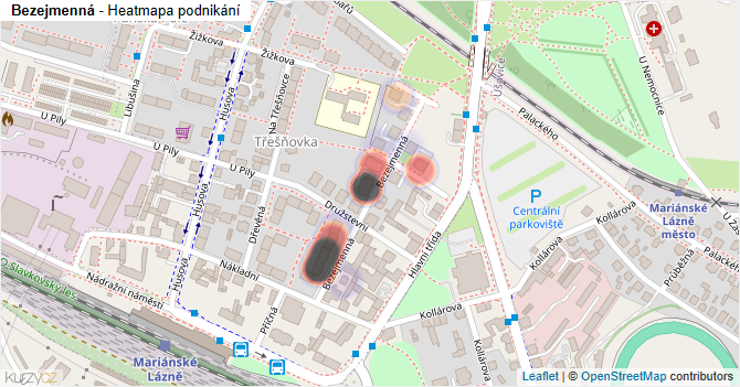 Bezejmenná - mapa podnikání
