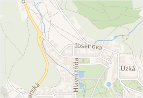 Fibichova v obci Mariánské Lázně - mapa ulice