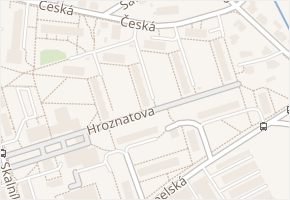 Hroznatova v obci Mariánské Lázně - mapa ulice