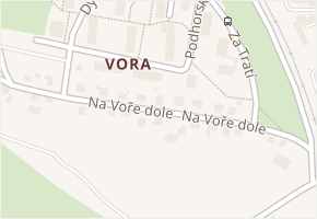 Na Voře dole v obci Mariánské Lázně - mapa ulice