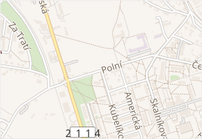 Polní v obci Mariánské Lázně - mapa ulice