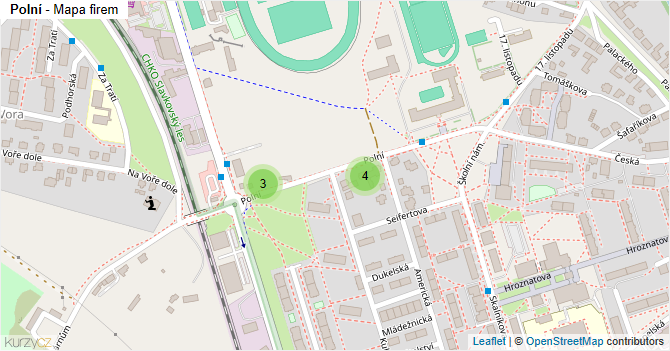 Polní - mapa firem