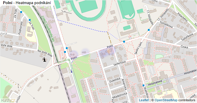Polní - mapa podnikání