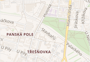 Stavbařů v obci Mariánské Lázně - mapa ulice