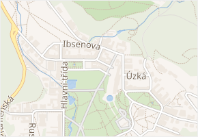 Vrchlického v obci Mariánské Lázně - mapa ulice