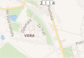 Za Tratí v obci Mariánské Lázně - mapa ulice