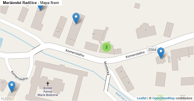Mariánské Radčice - mapa firem