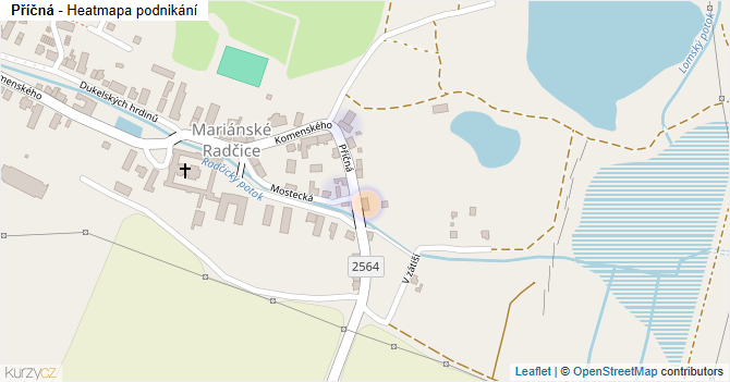 Příčná - mapa podnikání
