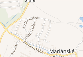V zahradách v obci Mariánské Radčice - mapa ulice