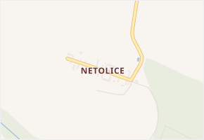 Netolice v obci Markvartice - mapa části obce
