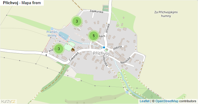 Příchvoj - mapa firem