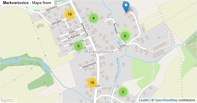 Markvartovice - mapa firem