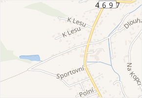 Nad Hřištěm v obci Markvartovice - mapa ulice