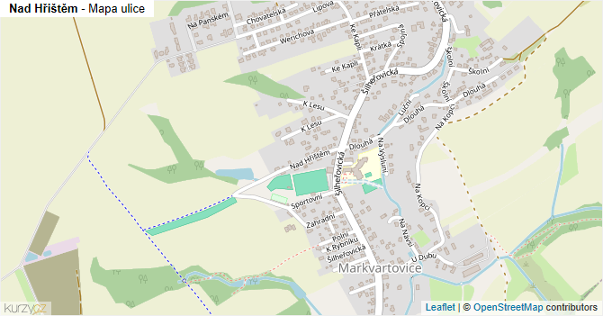 Nad Hřištěm - mapa ulice