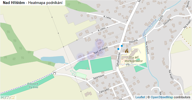 Nad Hřištěm - mapa podnikání
