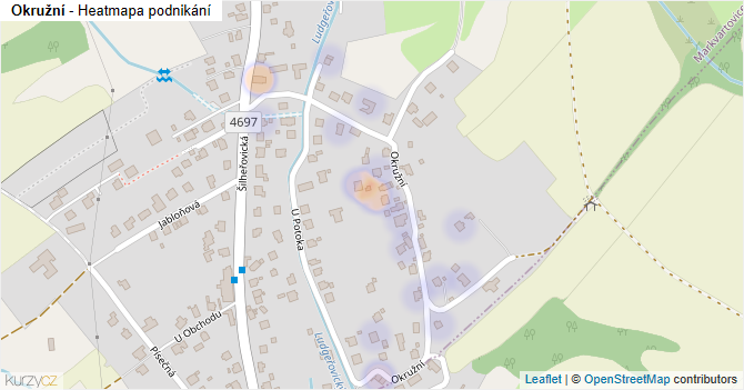 Okružní - mapa podnikání