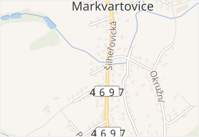 Ovocná v obci Markvartovice - mapa ulice