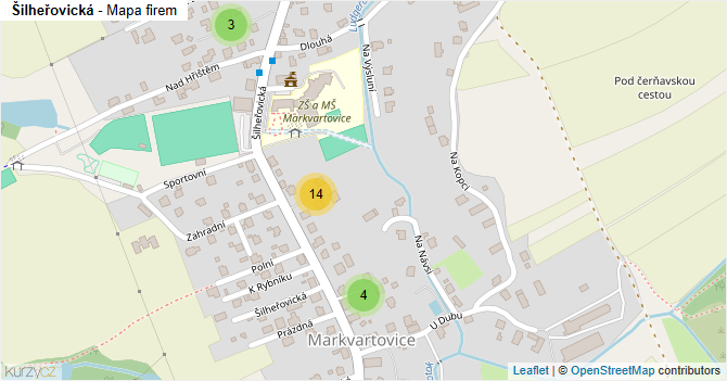 Šilheřovická - mapa firem