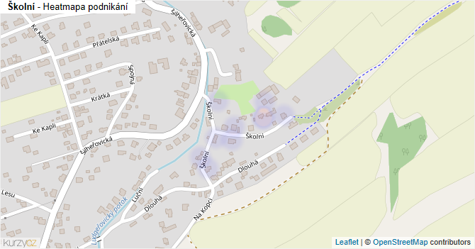 Školní - mapa podnikání