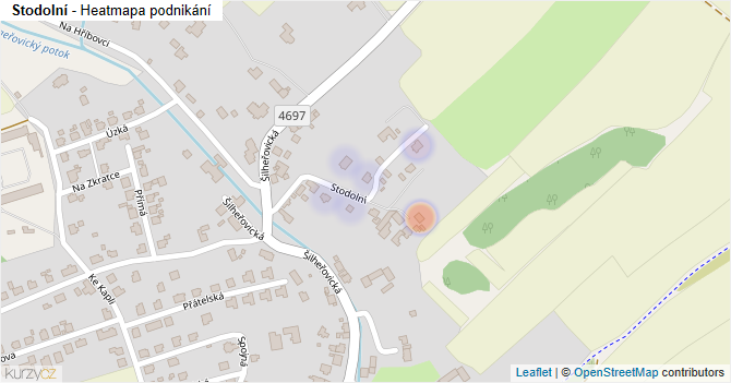 Stodolní - mapa podnikání