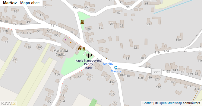 Maršov - mapa obce